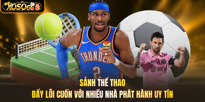 Sảnh thể thao đẩy lôi cuốn với nhiều nhà phát hành uy tín
